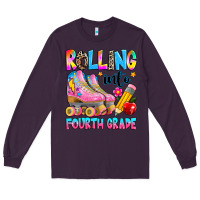 Plum rolling into fourth grade Long Sleeve Tee - texasbilliewilder
