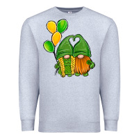 Heather Grey St Patrick's Day Gnomes Premium Sweatshirt - Jasminsmagicworld