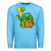 Ocean Blue St Patrick's Day Gnomes Premium Sweatshirt - Jasminsmagicworld