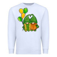 White St Patrick's Day Gnomes Premium Sweatshirt - Jasminsmagicworld