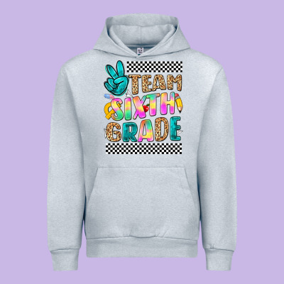 Team Sixth Grade Urban Hoodie Designed By Nancycooperartshop