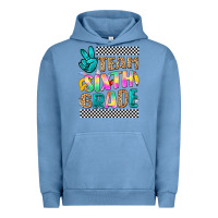 Pigment Pebble Blue team sixth grade Urban Hoodie - NancyCooperArtShop