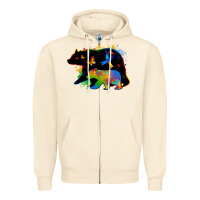 Sandshell autism mama bear Zipper Hoodie - Zillion Design Studio