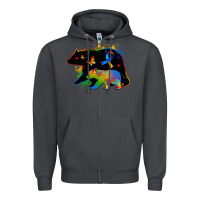 Smoke autism mama bear Zipper Hoodie - Zillion Design Studio