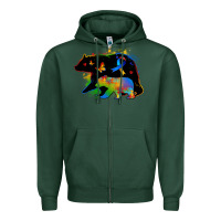 Sports Green autism mama bear Zipper Hoodie - Zillion Design Studio