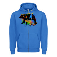 True Royal autism mama bear Zipper Hoodie - Zillion Design Studio