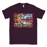 Plum all i want for christmas is a horse  with farm Classic Tee - RanaPortraitStore