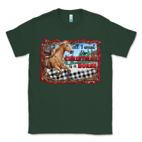 Sports Green all i want for christmas is a horse  with farm Classic Tee - RanaPortraitStore