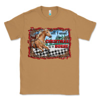 Toasted Coconut all i want for christmas is a horse  with farm Classic Tee - RanaPortraitStore