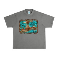 Tornado western turquoise stone aztec tiger pattern background Urban Heavy Tee - Artiststas