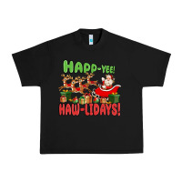 Black happ yee haw lidays Urban Heavy Tee - MaliasSmallBusiness