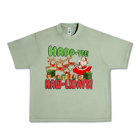 Oil Green happ yee haw lidays Urban Heavy Tee - MaliasSmallBusiness
