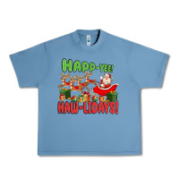 Pebble Blue happ yee haw lidays Urban Heavy Tee - MaliasSmallBusiness