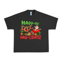 Pigment Black happ yee haw lidays Urban Heavy Tee - MaliasSmallBusiness
