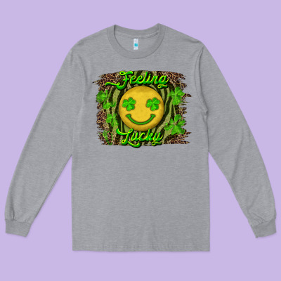 Feeling Lucky Long Sleeve Tee Designed By Ranaportraitstore