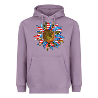 Lavender sunflower front Heavyweight Hoodie - AdoDesignShop
