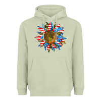 Matcha sunflower front Heavyweight Hoodie - AdoDesignShop
