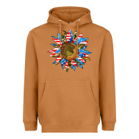Meerkat sunflower front Heavyweight Hoodie - AdoDesignShop