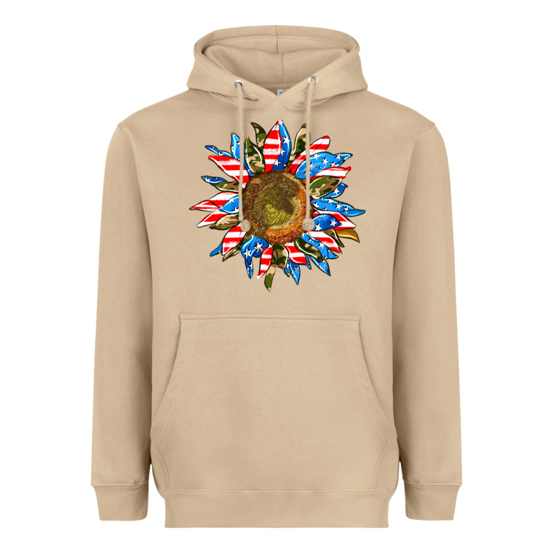 Sunflower Front Heavyweight Hoodie by AdoDesignShop | Teevron