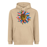 Mushroom sunflower front Heavyweight Hoodie - AdoDesignShop