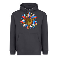 Smoke sunflower front Heavyweight Hoodie - AdoDesignShop