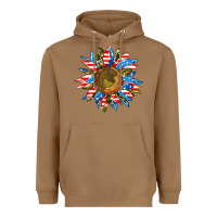 Toasted Coconut sunflower front Heavyweight Hoodie - AdoDesignShop