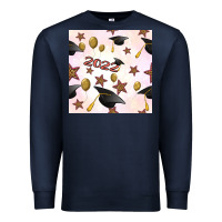 Navy 2022 to graduation seamless pattern Premium Sweatshirt - BundleAndBundleShop