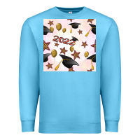Ocean Blue 2022 to graduation seamless pattern Premium Sweatshirt - BundleAndBundleShop