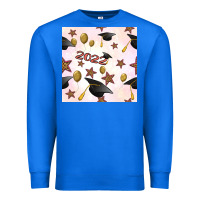 True Royal 2022 to graduation seamless pattern Premium Sweatshirt - BundleAndBundleShop