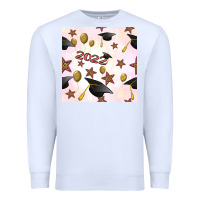 White 2022 to graduation seamless pattern Premium Sweatshirt - BundleAndBundleShop