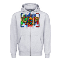 Heather Grey autism mom Zipper Hoodie - Zillion Design Studio