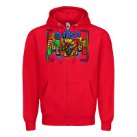 Red autism mom Zipper Hoodie - Zillion Design Studio