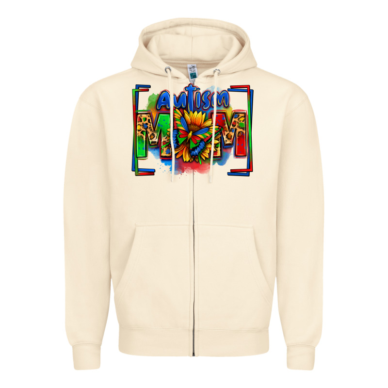 Autism Mom Zipper Hoodie by Zillion Design Studio | Teevron