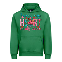 Emerald i wear my heart on my sleeve Urban Hoodie - NancyCooperArtShop