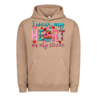 Pigment Burro i wear my heart on my sleeve Urban Hoodie - NancyCooperArtShop