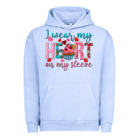 Pigment Grape Ice i wear my heart on my sleeve Urban Hoodie - NancyCooperArtShop
