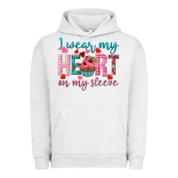 Pigment Lunar Rock i wear my heart on my sleeve Urban Hoodie - NancyCooperArtShop