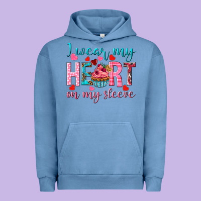 I Wear My Heart On My Sleeve Urban Hoodie Designed By Nancycooperartshop