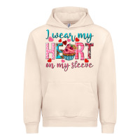 Sandshell i wear my heart on my sleeve Urban Hoodie - NancyCooperArtShop