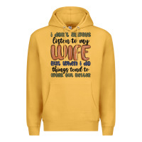 Mustard i don t always listen to my wife but when i do things tend to work out Premium Hoodie - MaliasSmallBusiness