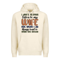 Tofu i don t always listen to my wife but when i do things tend to work out Premium Hoodie - MaliasSmallBusiness