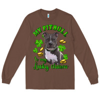 Chestnut st patricks day my pitbuli my lucky charm Long Sleeve Tee - RanaPortraitStore