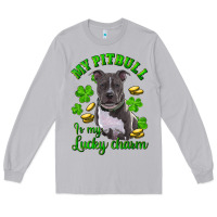 Moon Dust st patricks day my pitbuli my lucky charm Long Sleeve Tee - RanaPortraitStore