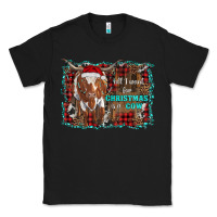 Black all i want for christmas is a cow longhorn Classic Tee - RanaPortraitStore