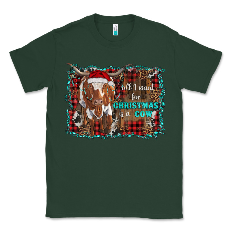 All I Want For Christmas Is A Cow Longhorn Classic Tee by RanaPortraitStore | Teevron