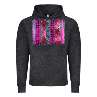 Vintage Black valentine's day floral leopard brushstroke Vintage Hoodie - AdoDesignShop