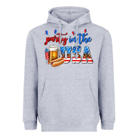 Heather Grey party in the usa Heavyweight Hoodie - AdoDesignShop
