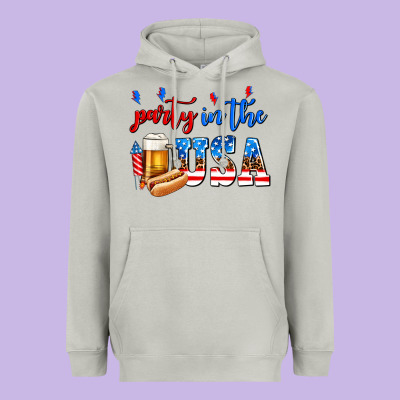 Party In The Usa Heavyweight Hoodie Designed By Adodesignshop