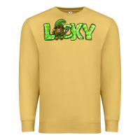 Antique Gold St Patricks Day Lucky Gnome Premium Sweatshirt - Jasminsmagicworld