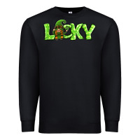 Black St Patricks Day Lucky Gnome Premium Sweatshirt - Jasminsmagicworld